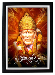 sai baba shirdi idol in glass hexagonal sai baba shirdi idol in glass hexagonal